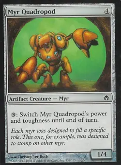 Myr Quadropod - Light Play MTG Fifth Dawn - Image 1