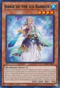 Yugioh! Judge of the Ice Barrier - MP22-EN066 - Rare - 1st Edition Near Mint, En - Image 1
