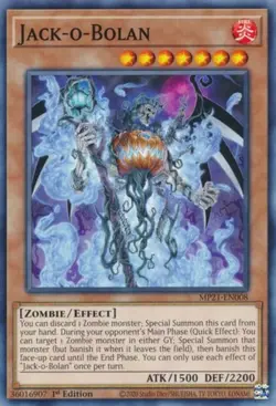 Yugioh! Jack-o-Bolan - MP21-EN008 - Common - 1st Edition Near Mint, English - Image 1