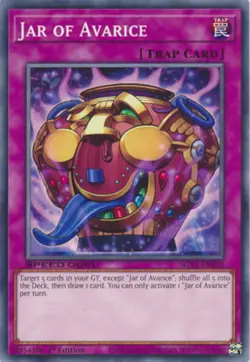 Yugioh! Jar of Avarice - SGX1-ENE20 - Common - 1st Edition Near Mint, English - Image 1