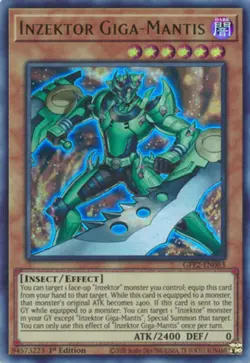 Yugioh! Inzektor Giga-Mantis - GFP2-EN063 - Ultra Rare - 1st Edition Near Mint, - Image 1