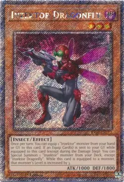 Yugioh! Inzektor Dragonfly - RA04-EN172 - Platinum Secret Rare - 1st Edition Nea - Image 1