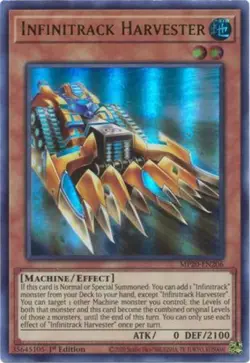Yugioh! Infinitrack Harvester - MP20-EN206 - Ultra Rare - 1st Edition Near Mint, - Image 1