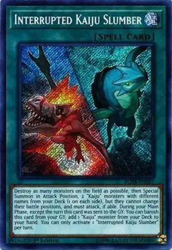 Yugioh! Interrupted Kaiju Slumber - BLHR-EN087 - Secret Rare - 1st Edition Near - Image 1