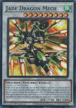Yugioh! Jade Dragon Mech - BPRO-EN082 - Super Rare - 1st Edition Near Mint, Engl - Image 1