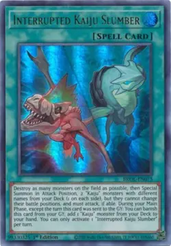 Yugioh! Interrupted Kaiju Slumber - BROL-EN075 - Ultra Rare - 1st Edition Near M - Image 1