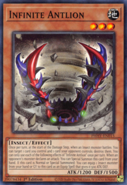 Yugioh! Infinite Antlion - PHHY-EN015 - Common - 1st Edition Near Mint, English - Image 1