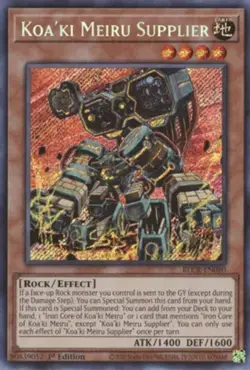 Yugioh! Koa'ki Meiru Supplier - BLCR-EN080 - Secret Rare - 1st Edition Near Mint - Image 1