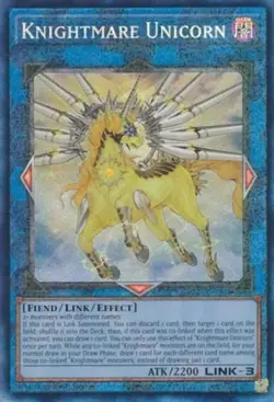 Yugioh! Knightmare Unicorn - RA01-EN043 - Prismatic Collector's Rare - 1st Editi - Image 1