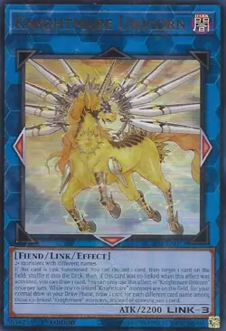 Yugioh! Knightmare Unicorn - BLMM-EN092 - Ultra Rare - 1st Edition Near Mint, En - Image 1