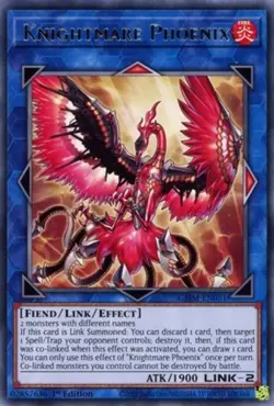 Yugioh! Knightmare Phoenix - GEIM-EN051 - Rare - 1st Edition Near Mint, English - Image 1