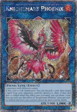 Yugioh! Knightmare Phoenix - RA03-EN042 - Platinum Secret Rare - 1st Edition Nea - Image 1