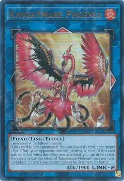 Yugioh! Knightmare Phoenix - RA03-EN042 - Ultra Rare - 1st Edition Near Mint, En - Image 1