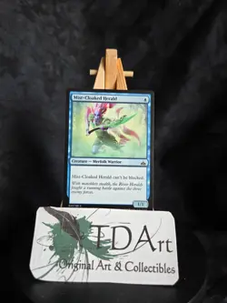 MIST-CLOAKED HERALD ~ LP/NM ~ MTG Magic- 043 RIX Rivals of Ixalan unblockable - Image 1