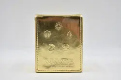 MTG Magic the Gathering Ultra Pro commander deck box gold leatherette flip box - Image 3