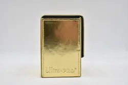 MTG Magic the Gathering Ultra Pro commander deck box gold leatherette flip box - Image 4