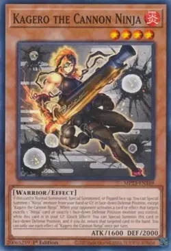 Yugioh! Kagero the Cannon Ninja - MP23-EN169 - Common - 1st Edition Near Mint, E - Image 1