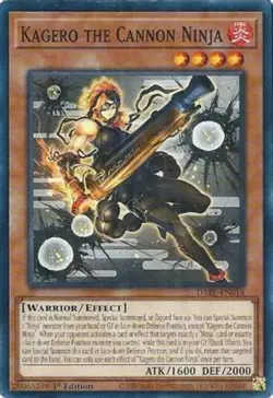 Yugioh! Kagero the Cannon Ninja - DABL-EN018 - Common - 1st Edition Near Mint, E - Image 1