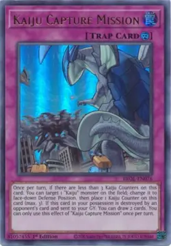 Yugioh! Kaiju Capture Mission - BROL-EN076 - Ultra Rare - 1st Edition Near Mint, - Image 1