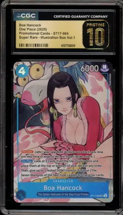 One Piece CCG Boa Hancock Illustration Bx. 1 Super Rare ST17-004 CGC 10 Pristine - Image 1