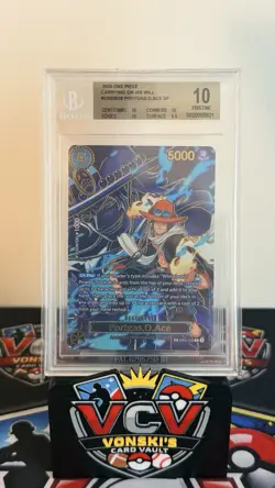 Portgas D Ace EB02-028 SP BGS 10 Pristine One Piece Card Carrying On His Will - Image 1