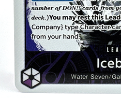 One Piece TCG Iceburg OP03-058 Alt Art Leader Pillars of Strength Pack Fresh NM+ - Image 4