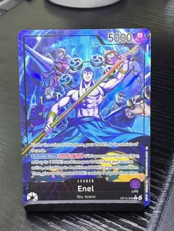 One Piece Adventure On Kami's Island Enel OP15-058 Leader Alt Art English - Image 1
