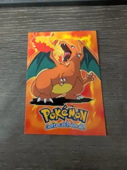 Charizard E6 of 12 Topps Movie Edition Blue Logo Pokemon Card LP - Image 1