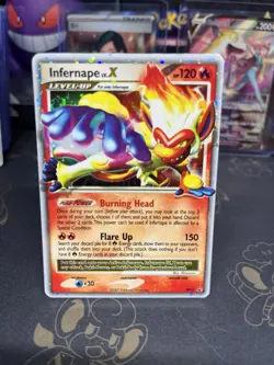 Pokemon TCG Infernape LV.X DP10 Black Star Promo Holo Rare Card PL - Image 1