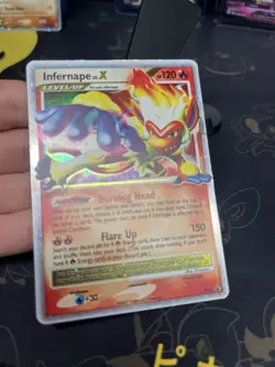 Pokemon TCG Infernape LV.X DP10 Black Star Promo Holo Rare Card PL - Image 2