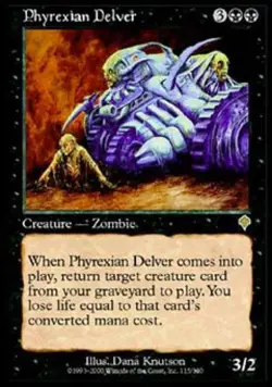 Phyrexian Delver - Light Play MTG Invasion - Image 1