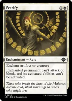 Petrify -Foil Light Play MTG The Lost Caverns of Ixalan - Image 1