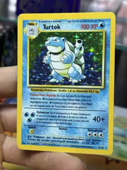 GERMAN Blastoise 2/102 Base Set 1999 Holo Rare WOTC Pokemon Card TCG Turtok - Image 4