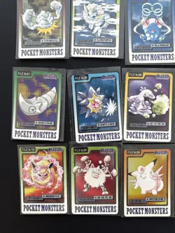 Pokemon 1997 Bandai Carddass Lot 20 Cards Japanese Vintage NM-MP - Image 5