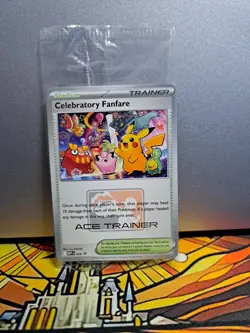 SEALED Pokemon TCG Celebratory Fanfare 2025 Ace Trainer Reward Promo card - Image 1