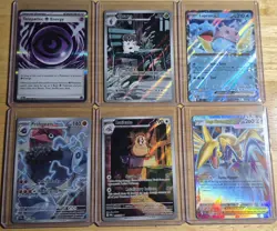 Pokemon Full Art Lot 6 Cards Near Mint Perfect Order - Image 1