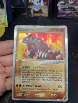 Pokemon Groudon ex Holo Rare EX Crystal Guardians 93/100 100 HP TCG Card HP/DMG - Image 2
