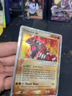 Pokemon Groudon ex Holo Rare EX Crystal Guardians 93/100 100 HP TCG Card HP/DMG - Image 3