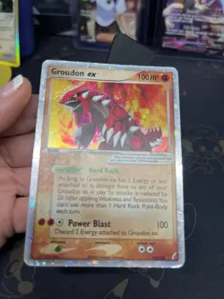 Pokemon Groudon ex Holo Rare EX Crystal Guardians 93/100 100 HP TCG Card HP/DMG - Image 4