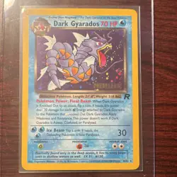 Pokemon Dark Gyarados 08/82 Wotc Promo Prerelease Holo 70 HP English Card - Image 1