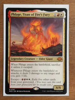Phlage, Titan of Fire's Fury Modern Horizons 3 Regular Card - Image 1