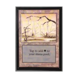 WOTC MtG International Ed. Swamp (B) (L) NM - Image 1