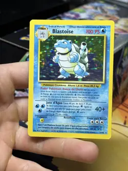 PORTUGUESE Blastoise 2/102 Base Set 1999 Holo Rare WOTC Pokemon Card TCG - Image 3