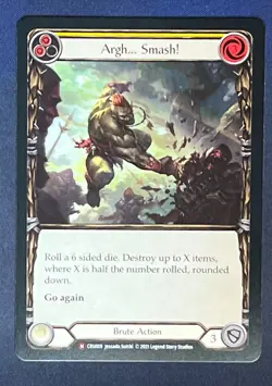 FAB CRU009 Argh... Smash! Brute Action Majestic Flesh and Blood TCG - Image 1