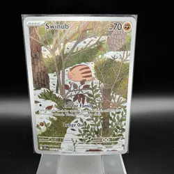Pokemon | Swinub | Journey Together | JTG 165/159 Illustration Rare IR Holo Card - Image 1