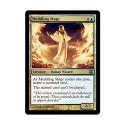 WOTC MtG Alara Reborn Meddling Mage (R) (Foil) Fair - Image 1