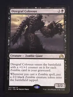1x Diregraf Colossus (107) Shadows over Innistrad MP MTG Magic the Gathering x1 - Image 1