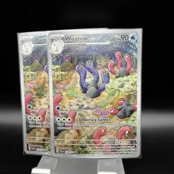Pokemon | Wugtrio | Paldean Fates | PAL 224/091 Illustration Rare IR Cards - Image 1