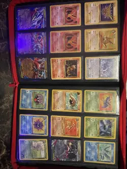 Pokemon TCG Binder Lot - Pikachu, Charizard, Mewtwo, Eevee, Mixed Cards - Image 1