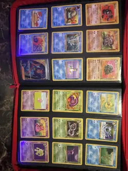 Pokemon TCG Binder Lot - Pikachu, Charizard, Mewtwo, Eevee, Mixed Cards - Image 2